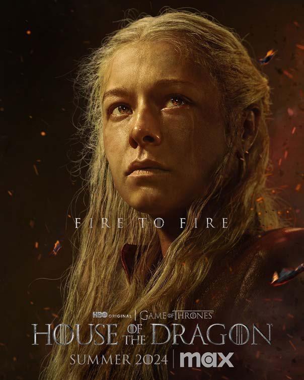 House of the Dragon key art — Rhaenyra, Fire to Fire